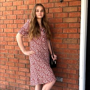 Cupshe size Medium floral red dress